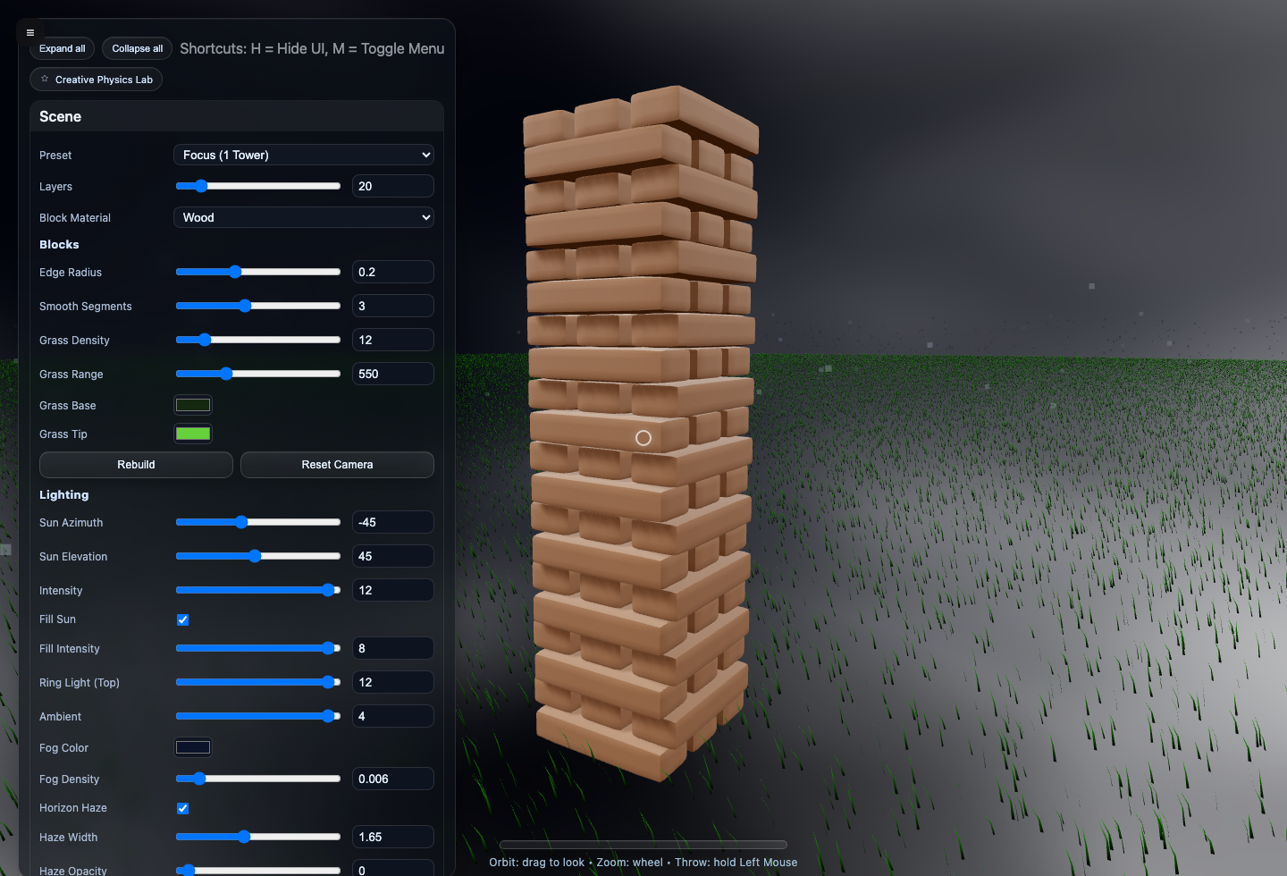 BoomBlox World interface preview