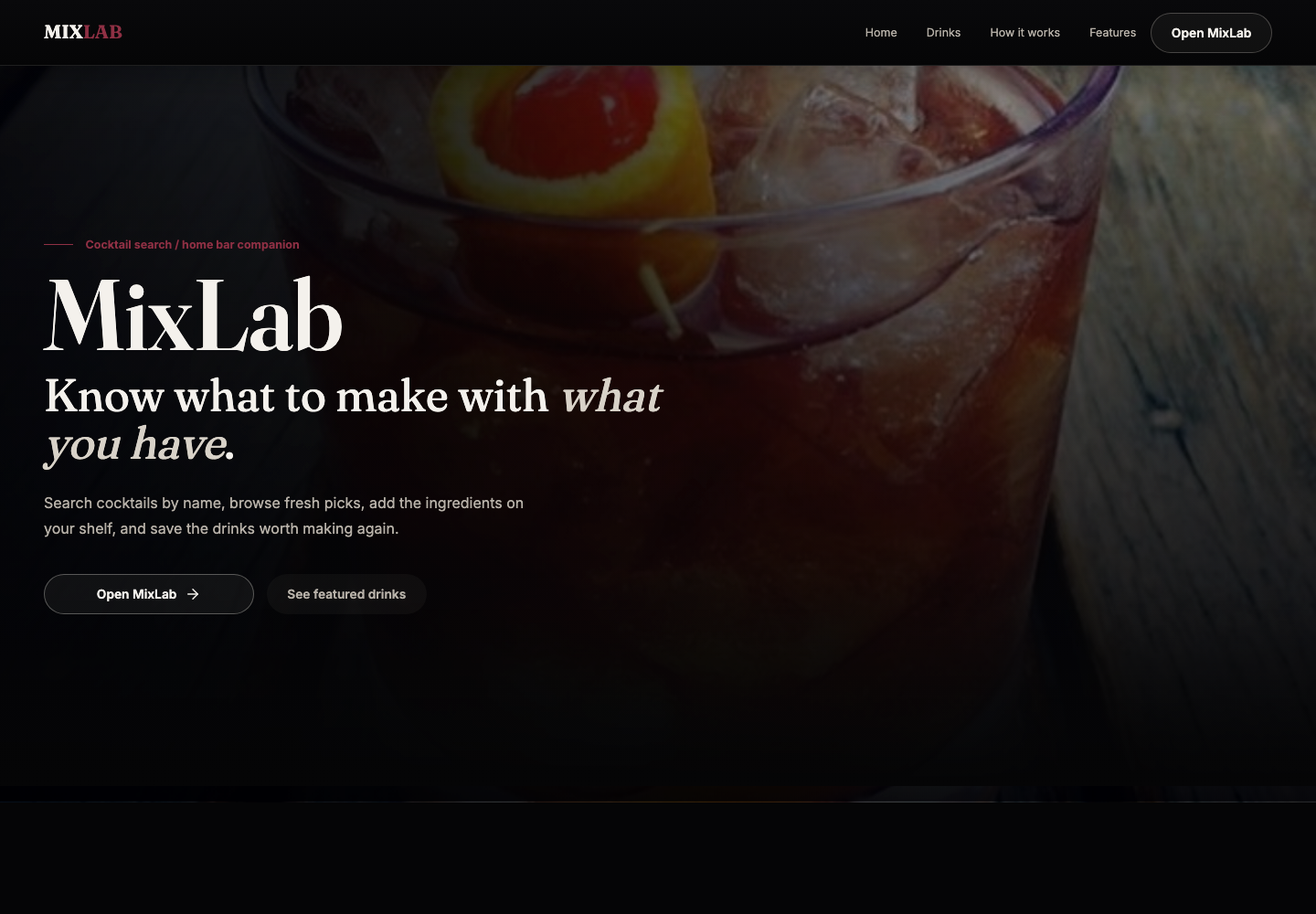 MixLab supporting view