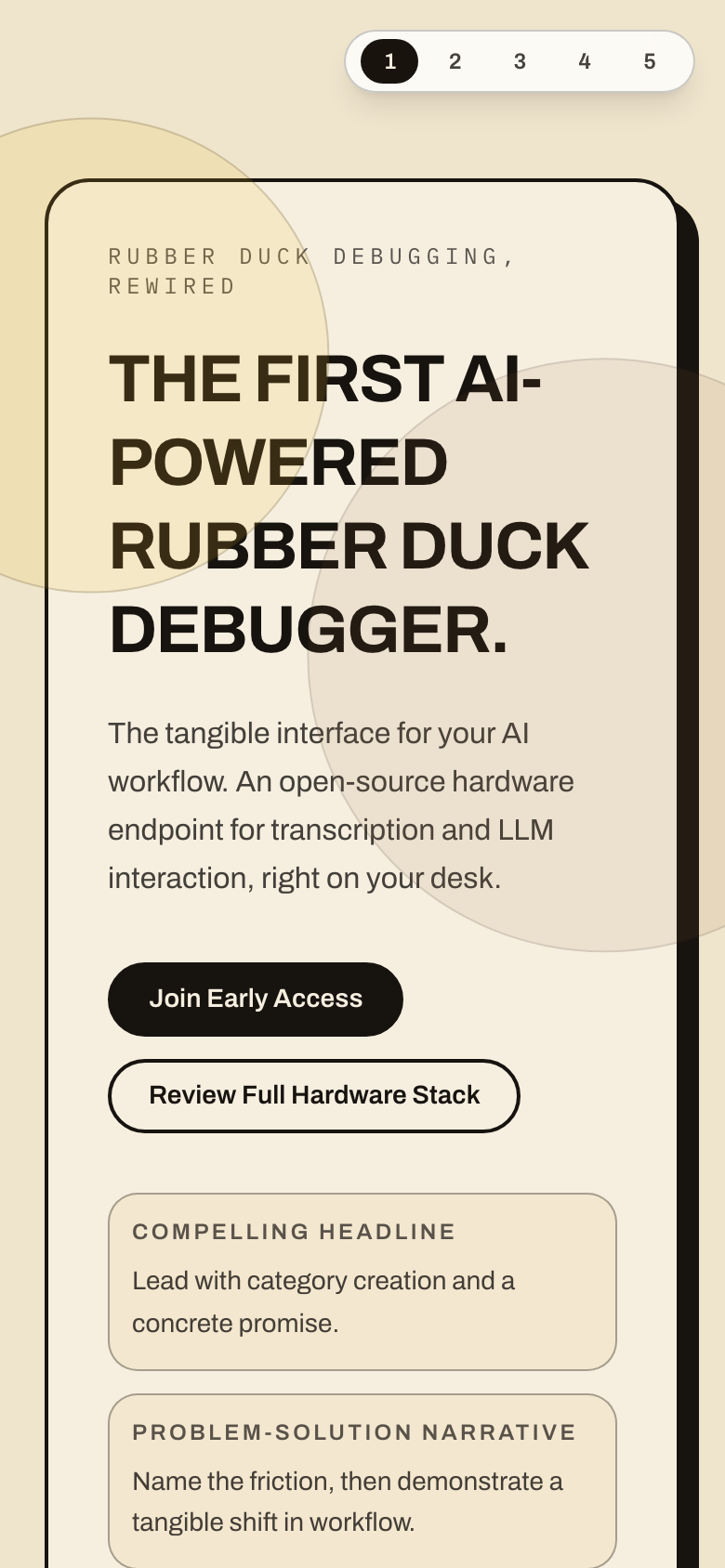 Robo-Ducky supporting view