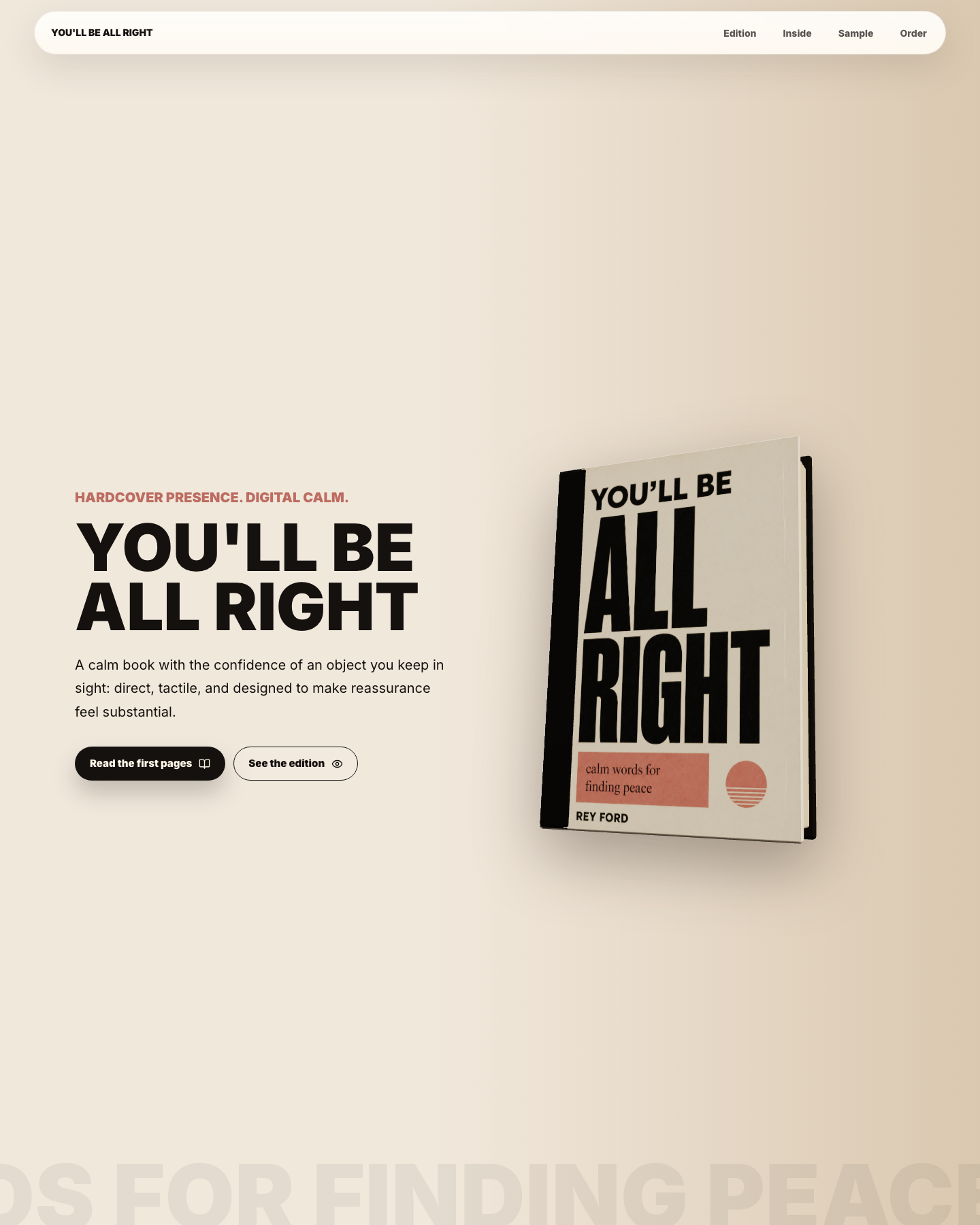 You'll Be All Right supporting view